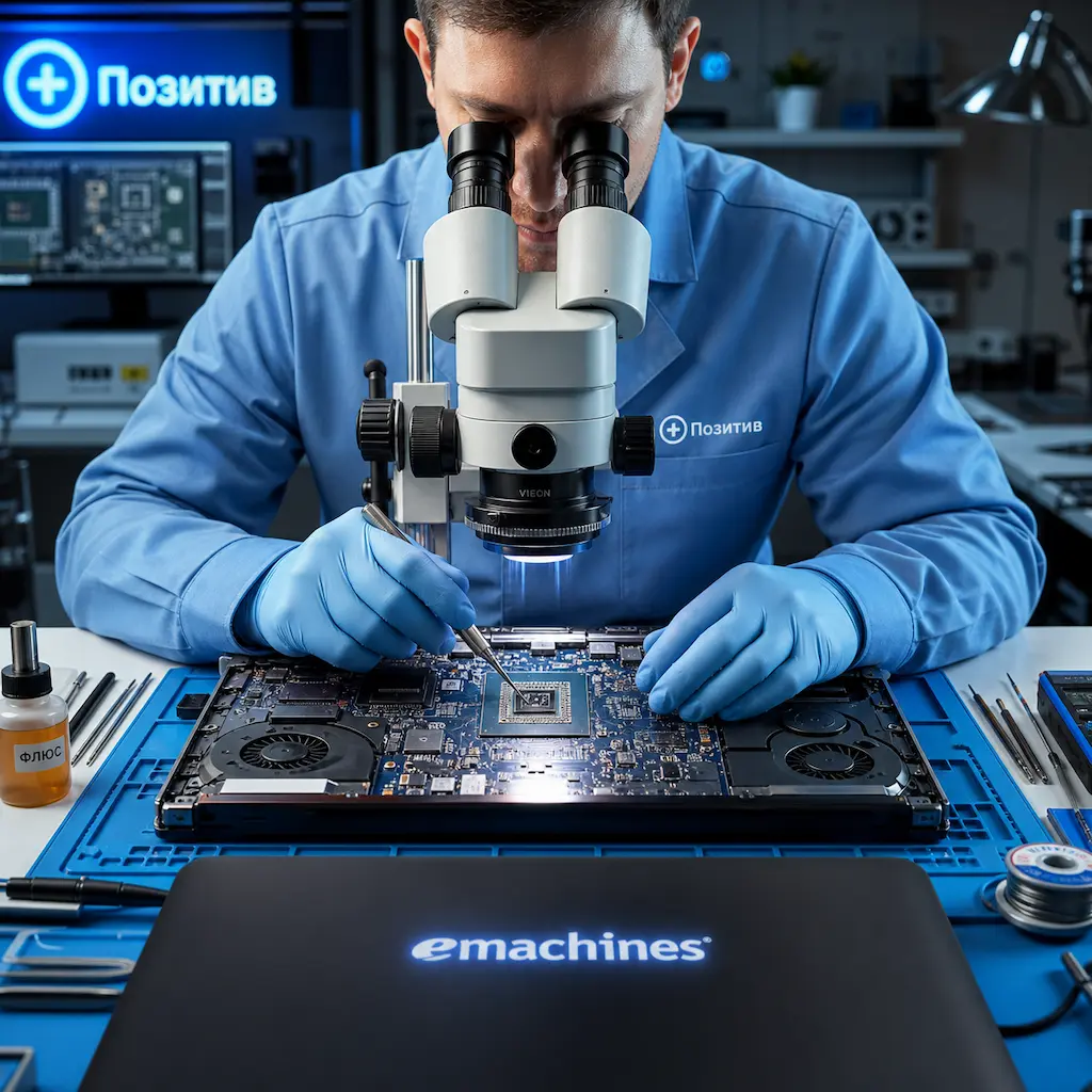 Замена видеокарты ноутбука Emachines в Пензе