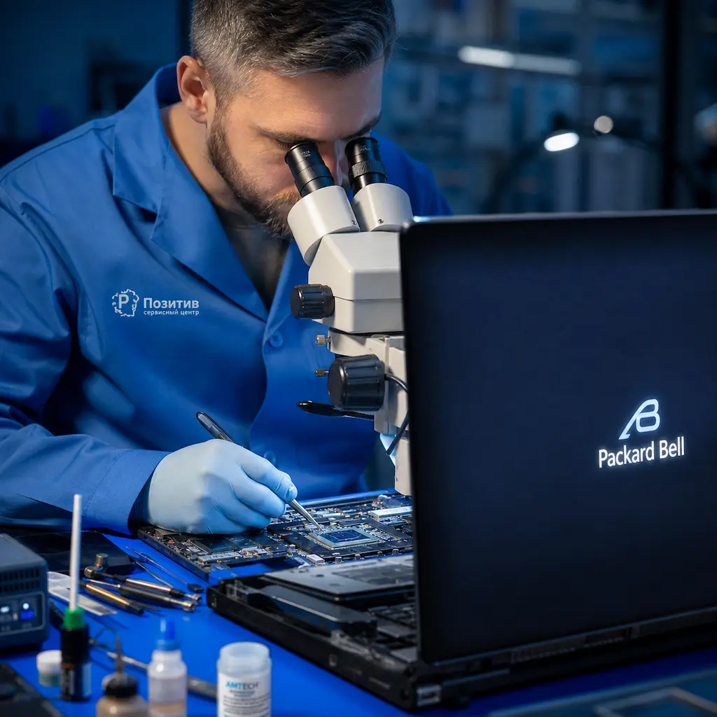 Замена видеокарты ноутбука Packard Bell в Пензе