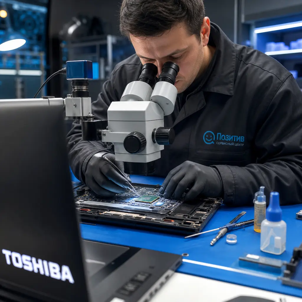 Замена видеокарты ноутбука Toshiba в Пензе