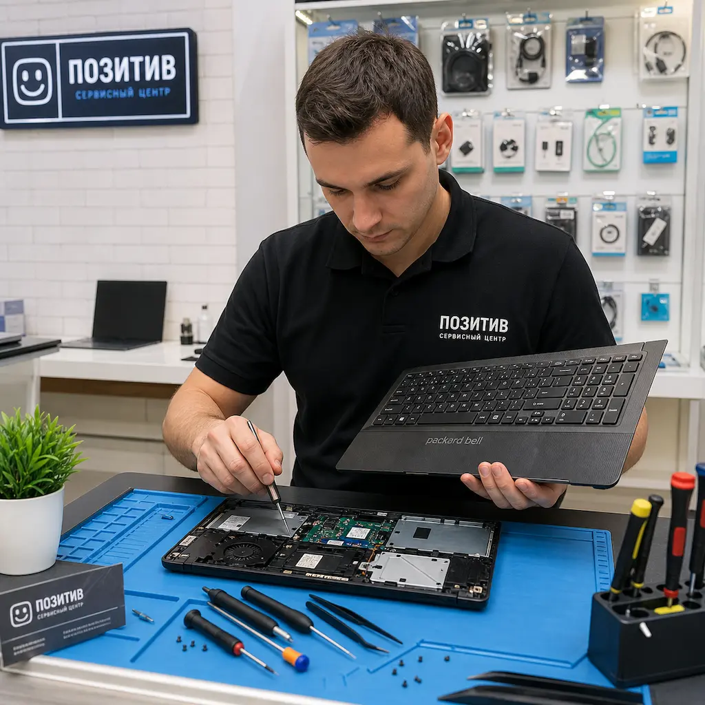 заменить клавиатуру на ноутбуке Packard Bell в Пензе
