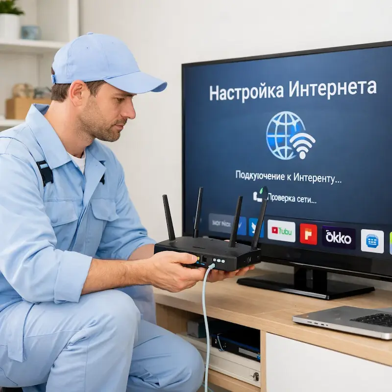 Настройка интернета на телевизоре в Пензе