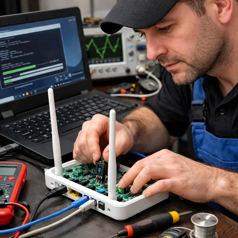Перепрошивка WiFi роутера в Пензе